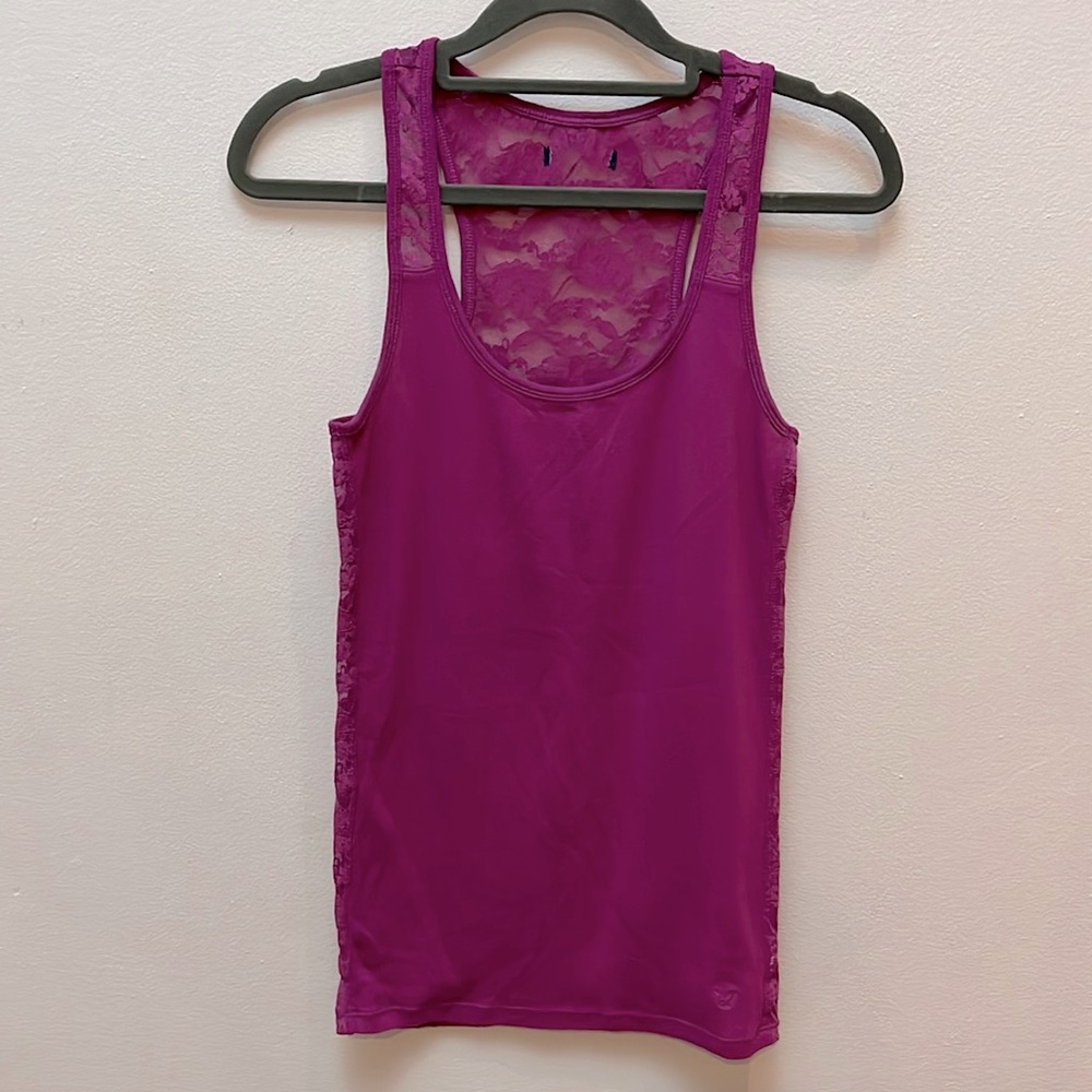 Lace Back Ribbed Tank